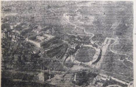 1947 yılında Dolmabahçe nin havadan çekilmiş fotoğrafı!