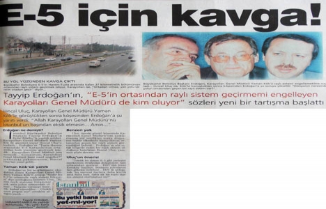 1996 yılında E-5 Karayolu için kavga!