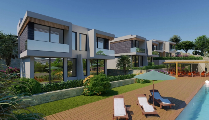 Lagoon Bodrum da göl manzaralı daireler 12 ay taksit fırsatıyla! Yeni proje!