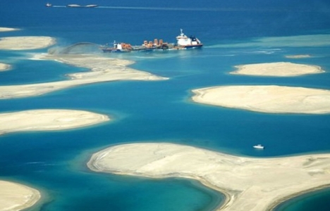 İşte Dubai'deki yapay adanın yapılışı!