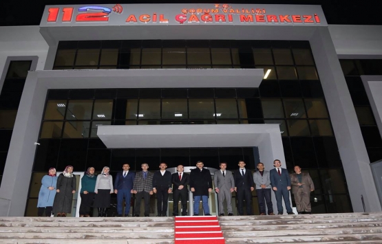 Çorum 112 Acil Çağrı Merkezi binasının inşaatı tamamlandı!
