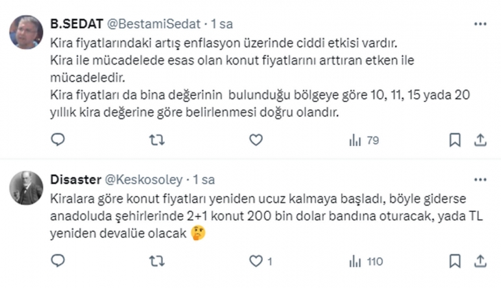 Yatırım aracı olarak 1 yıl sonra kira ve konut fiyatları dengelenecek!