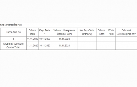 Halk Varlık Kiralama 100 milyon TL lik kira sertifikası sattı!