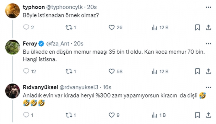 Artık sanki kiracılar lojmanda oturuyor, lojmanı da ev sahibi finanse ediyor!