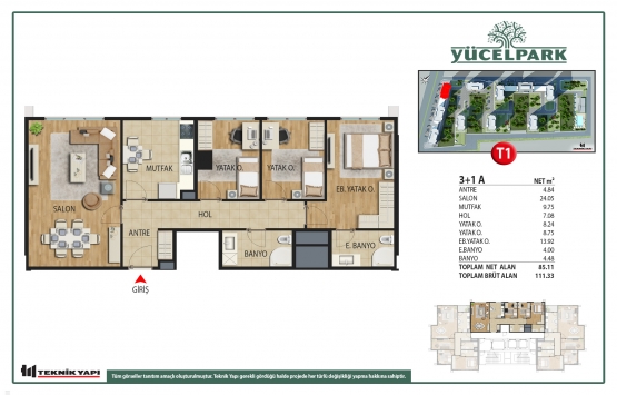 Yücel Park kat planları!