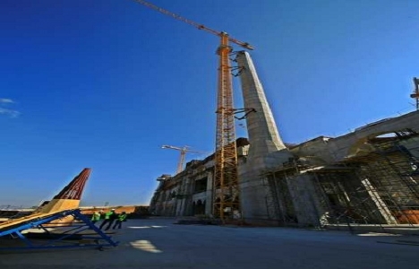 Çamlıca Camii nin inşaatından son görüntüler!