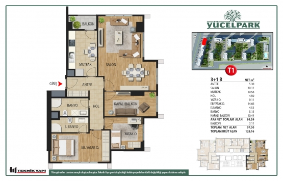 Yücel Park kat planları!