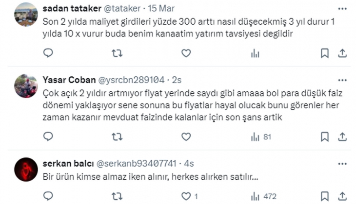 Tebernüş Kireçci sordu: Konut fiyatlarının düşeceği beklentisi var ama satışlar artıyor! Neden?