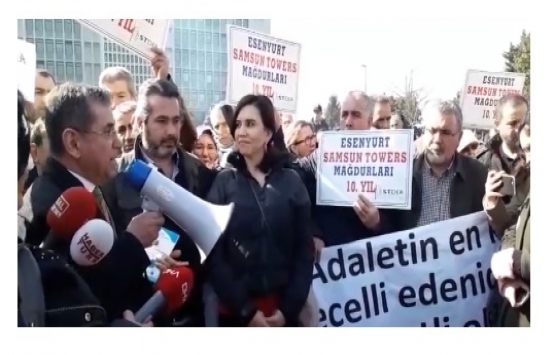 Konut mağdurları İBB önünde eylem yaptı!