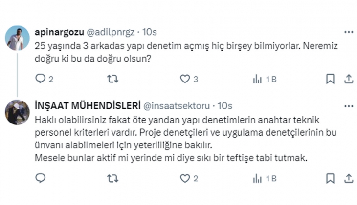İnşaat sektöründen şantiye şefliği ücretlerine tepki!