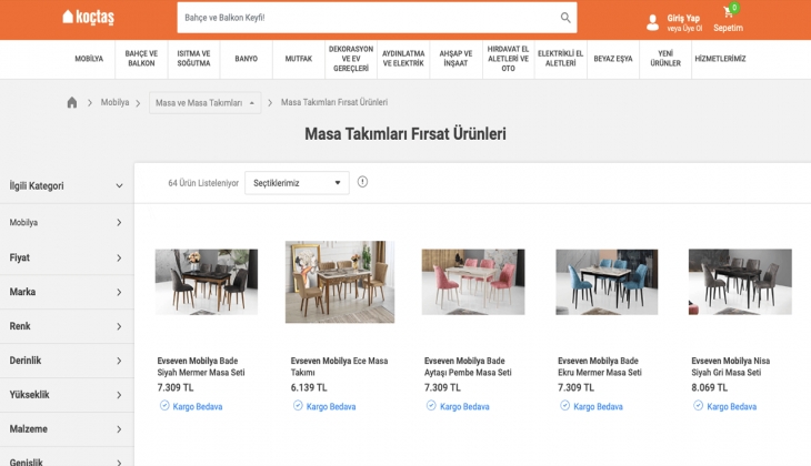 Koçtaş masa ve masa takımlarında indirim kampanyası başlattı! İşte 15 Eylül 2022 Koçtaş kampanyalı fiyat listesi 