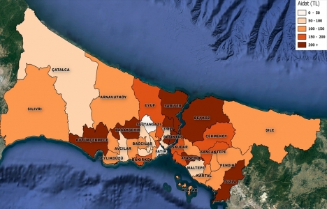 İstanbul da en düşük ve en yüksek aidat nerede?