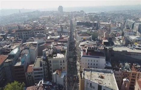 İstiklal Caddesi'nde son durum! Çalışmalar havadan görüntülendi!