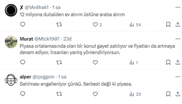 Konut fiyatları düşse de satılmıyor!