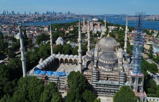 Sultanahmet Camisi'nin bir kubbesi tamamlandı!