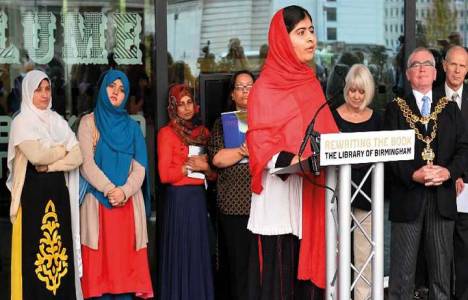 Avrupa’nın en büyük kütüphanesini Pakistanlı Malala açtı!