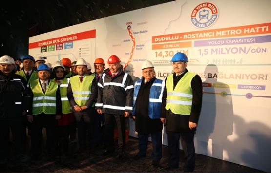 Ümraniye-Dudullu-Bostancı Metro Hattı'nın tünelleri birleşti!