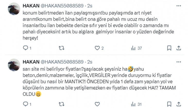 Konut piyasasındaki fiyat artışları dengeyi bozuyor: İlan sitelerine sert yaptırım önerisi!