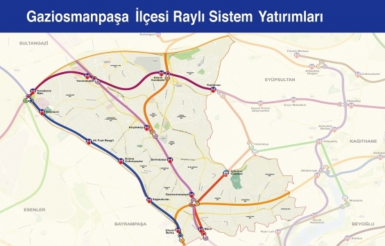 İstanbul raylı sistem haritası 2019!