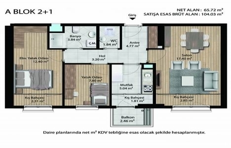 Esenler Emlak Konutları daire planları!