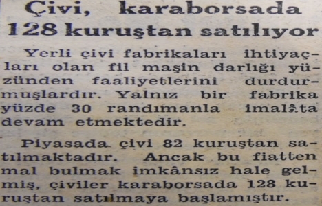 1955 yılında Çekoslovakya dan beklenen inşaat malzemeleri piyasayı rahatlatacakmış!