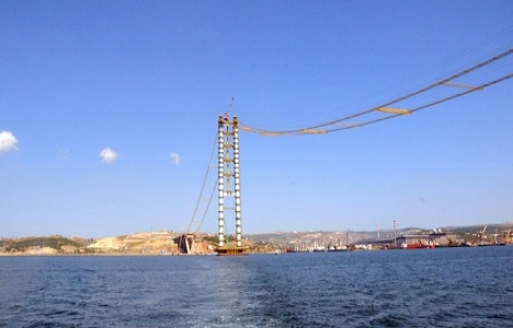 İzmit Körfez Köprüsü inşaatından son görüntüler!