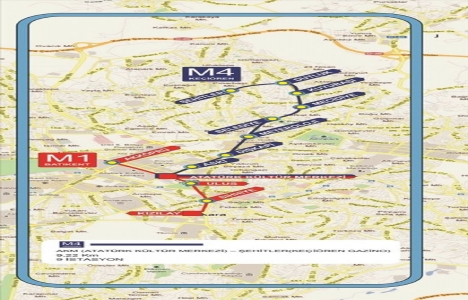 Keçiören Metrosu güzergahı!