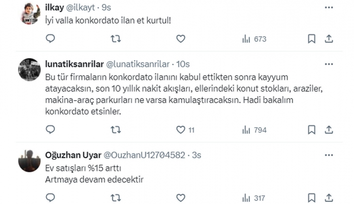 Tebernüş Kireçci devamı felaket diyerek uyardı: İnşaat sektöründe konkordato rüzgarı esecek!