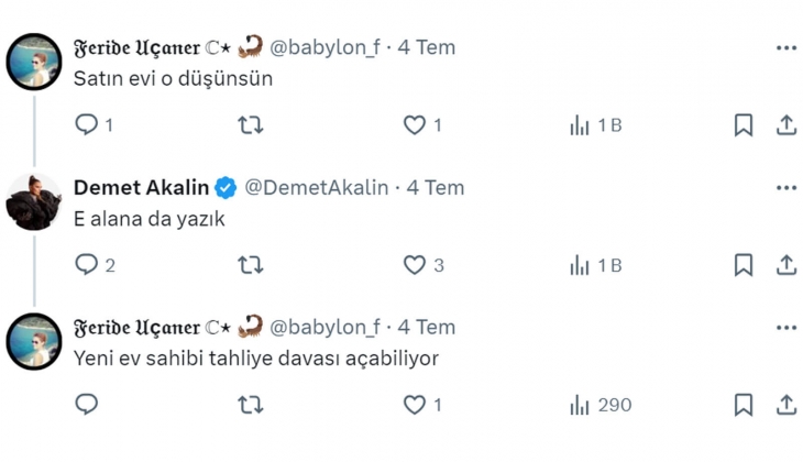 Demet Akalın: Kiracım 2.5 yıldır 30 bin TL lik evde 5 bin TL ye oturuyor, ne yapacağım ben? 