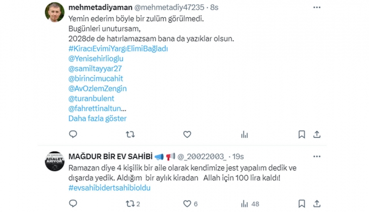 Mağdur ev sahibi: 1 aylık aldığım kira ile 2 öğün yemek yiyebiliyorum!