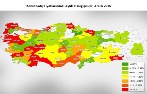 REIDIN 2. El Konutlar Fiyat Endeksleri 2015 Aralık sonuçları!