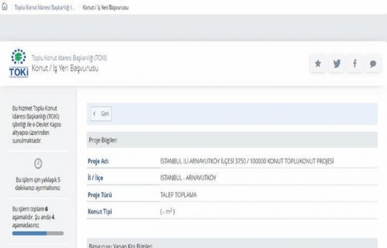 Adım adım TOKİ 100 bin sosyal konut başvurusu!