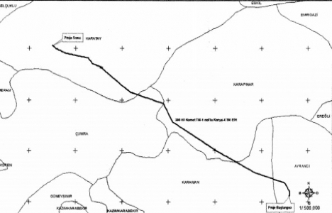 380 kV Komet İrtibat Hatları Projesi için acele kamulaştırma kararı!
