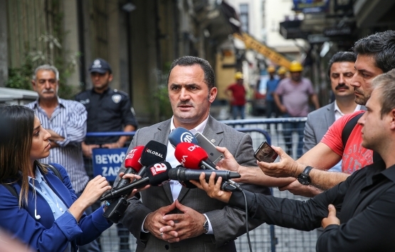 Beyoğlu bina çöktü