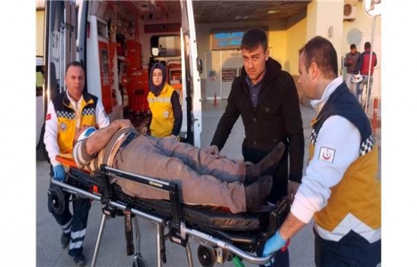 Samsun Atakum'daki okul inşaatından düşen işçi ağır yaralı!