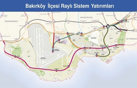 İşte İstanbul un raylı sistem haritası!