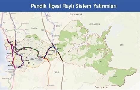 İşte İstanbul un raylı sistem haritası!