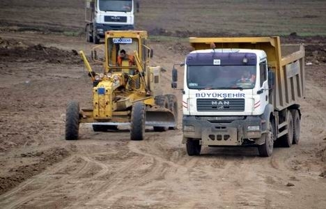Akyurt Fuar Alanı kazı dolgu çalışması devam ediyor!