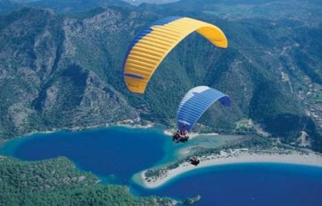 Fethiye turizmini dünyaya yamaç paraşütüyle tanıtıyorlar!
