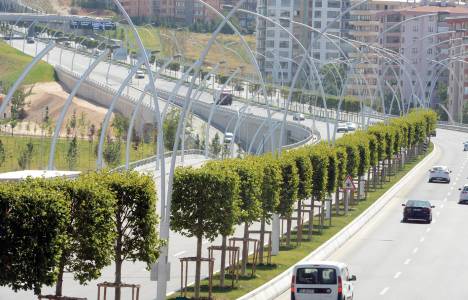 Başkent Bulvarı'nda peyzaj çalışmaları yapıldı!