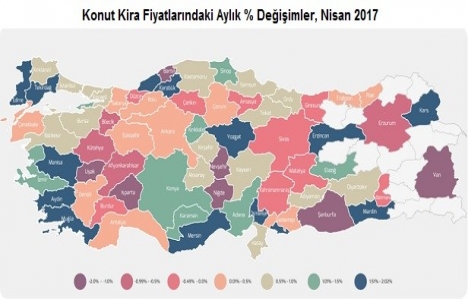 Konut fiyatları Nisan da yüzde 1.22 arttı!