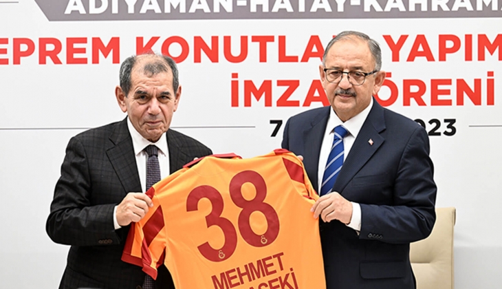  Galatasaray ve TOKİ, deprem bölgesinde 300 konutun inşası için protokol imzaladı!