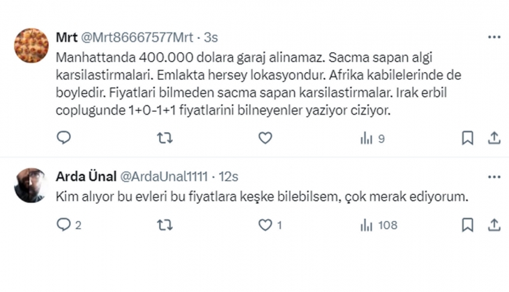 Beşiktaş ta ara sokakta bir ev 400 bin dolar, Manhattan da 339 bin, Miami de 375 bin dolar! Bunun sebebi nedir?