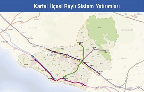 İşte İstanbul un raylı sistem haritası!