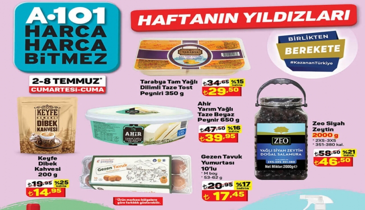 A101’de bu hafta neler var? 4 Temmuz Pazartesi A101 kataloğu yayınlandı mı?