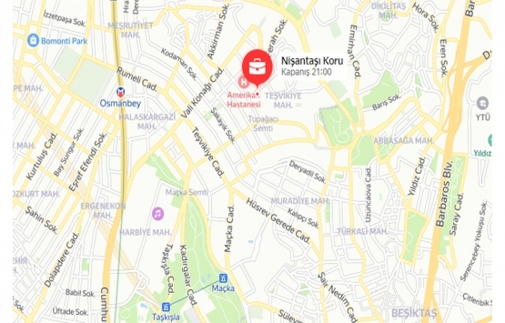 Nişantaşı Koru nerede?