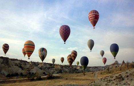 Kapadokya'da balonla uçan turist sayısı 310 bine ulaştı!