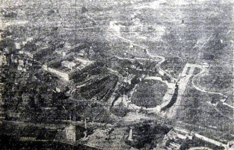 Dolmabahçe nin 1947 yılında havadan çekilmiş fotoğrafına bakıyorsunuz!