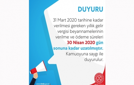 2020 kira geliri beyannamesinde son gün ne zaman?