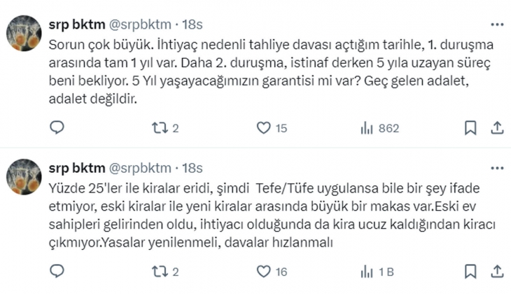 Kiracı ve ev sahibi anlaşmazlıklarında yıllar sürecek bir süreç var: TBMM adil çözüm bulmalı! 